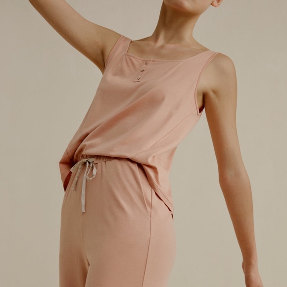 NEIWAI Pants - NEIWAI Summer Moonlight Sleeveless Jumpsuit light coral